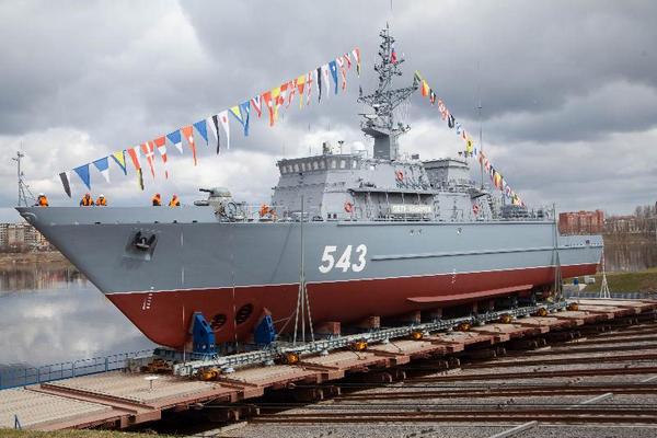 Праздник ВМФ России: корабелы СНСЗ спустили на воду тральщик «Петр Ильичев» Праздник ВМФ России: корабелы СНСЗ спустили на воду тральщик «Петр Ильичев»